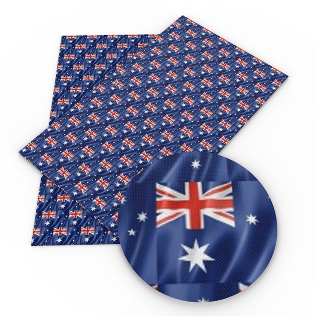 Australia Flag Faux Leather Sheet