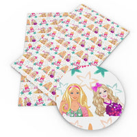 Barbie Girl Faux Leather Sheet