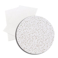 Beads - White Faux Leather Sheet