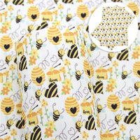Bees & Honey Faux Leather Sheet