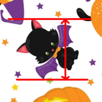 Halloween Black Cat on Pumpkin Faux Leather Sheet