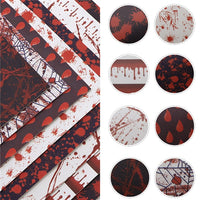 Halloween Blood Faux Leather Sheet Pack of 8