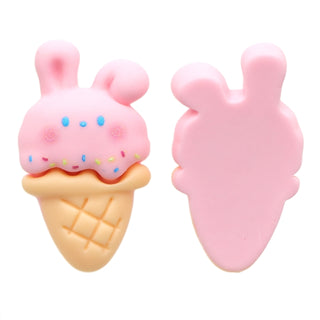 Bunny Ice Cream Pink Resin