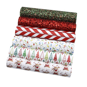 Christmas Designs #6 Faux Leather Full Sheet Pack of 6