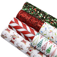 Christmas Designs #6 Faux Leather Full Sheet Pack of 6
