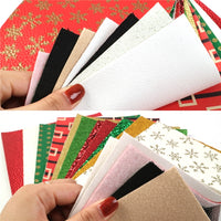 Christmas Design #7 A5 Sheet Faux Leather Pack of 15
