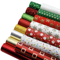 Christmas Design #7 A5 Sheet Faux Leather Pack of 15
