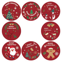 Merry Christmas Red Stickers (500) #1
