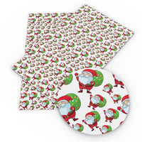 Christmas Santa & Sack Faux Leather Sheet