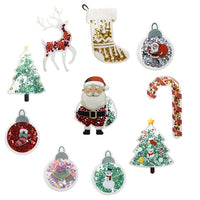 Assorted Christmas Acrylic Shaker Pack of 10
