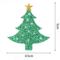 Christmas Gold Star Glitter Tree Embellishment