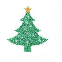 Christmas Gold Star Glitter Tree Embellishment
