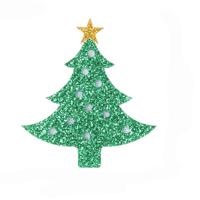 Christmas Gold Star Glitter Tree Embellishment