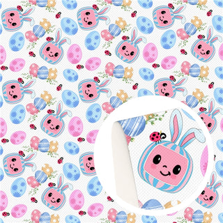 Easter Cocomelon On White Faux Leather Sheet