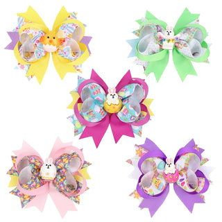 Easter Ribbon Bows with Clip
