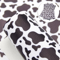 Cow Print Faux Leather Sheet