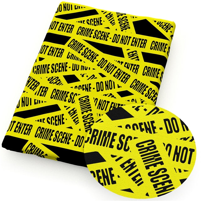 Crime Scene Faux Leather Sheet