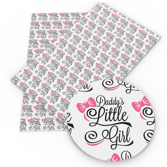 Daddy's Little Girl Faux Leather Sheet