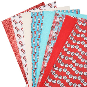 Dr Seuss Faux Leather Full Sheet Pack of 8