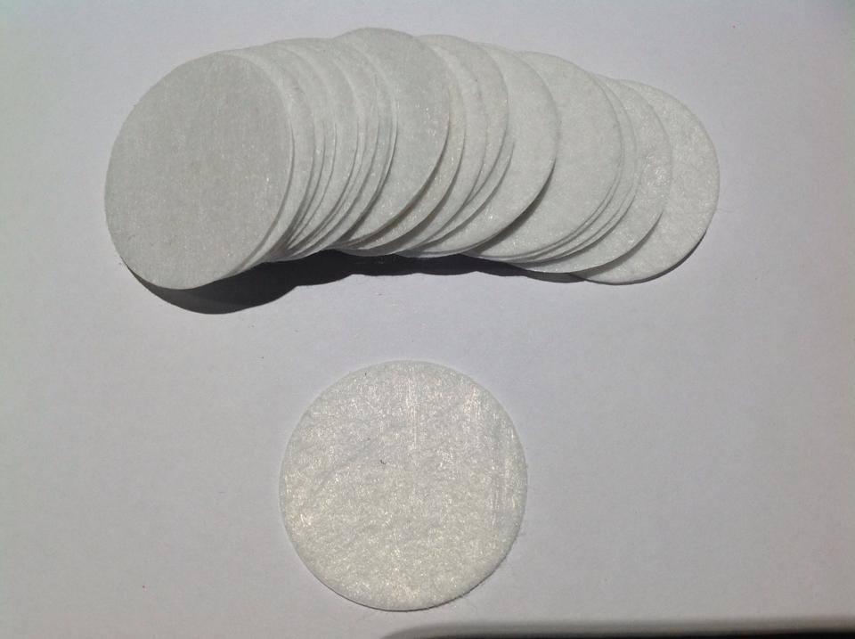 Felt Circles 2.5cm White Pack (200)