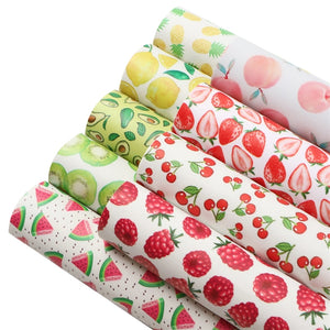 Fruit Faux Leather Full Sheet Pack of 9