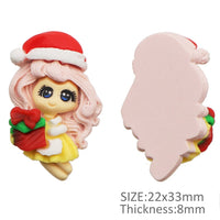 Christmas Girls Resins Pack of 5
