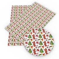 Christmas Grinch's Puppy Faux Leather Sheet