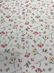 Floral Gumnut Flower Faux Leather Sheet