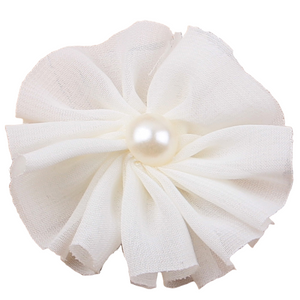 Chiffon Flower with Pearl 6cm