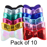 Sequin Bow Tie 2" (Pack of 10)
