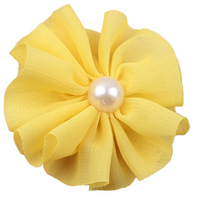 Chiffon Flower with Pearl 6cm