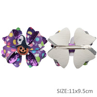Pre Cut Halloween Candy Faux Leather Bows
