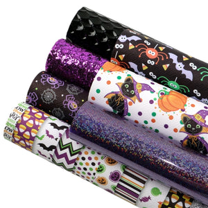 Halloween Design #3 Faux Leather Sheet Pack of 7