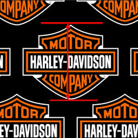 Harley Davidson Orange Faux Leather Sheet