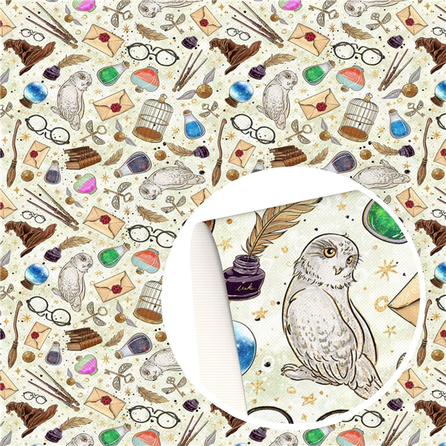 Harry's Owl & Things Faux Leather Sheet
