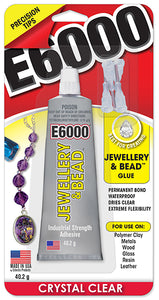 E6000 Jewellery & Bead + Nozzle Tips 40.2g Tube