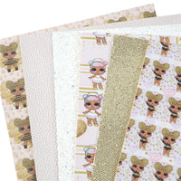 LOL Dolls Gold Faux Leather Full Sheet Pack of 6