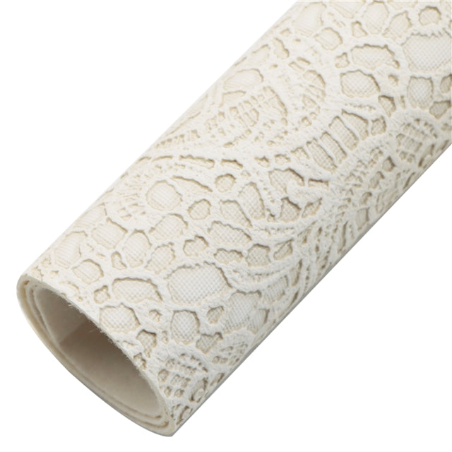 Textured Lace Faux Leather Sheet