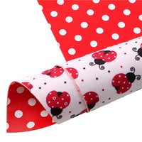 Ladybird with Red White Spots Double Sided Sheet
