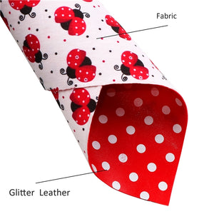 Ladybird with Red White Spots Double Sided Sheet