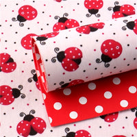 Ladybird with Red White Spots Double Sided Sheet