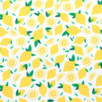 Lemons with Yellow Fine Glitter Double Sided Sheet
