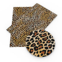 Leopard Brown Faux Leather Sheet
