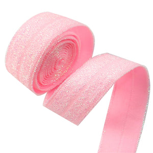 Glitter Light Pink 5/8" FOE (5 Yards)