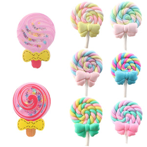 Lollipop Polymer Clay & Shaker Pack of 8