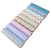 Mermaid Scales Faux Leather Sheet Pack of 9
