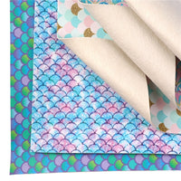 Mermaid Scales Faux Leather Sheet Pack of 9