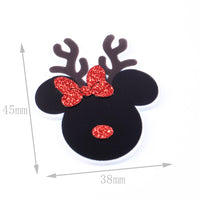 #01 Christmas Minnie Reindeer Glitter  Planar Resin
