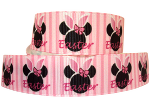 Easter Minnie on Pink 1" Ribbon