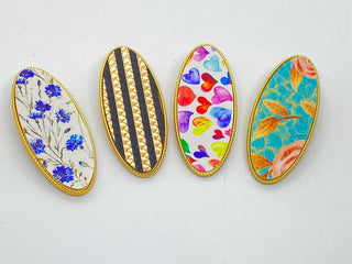 Hollowed Oval Solid Clip